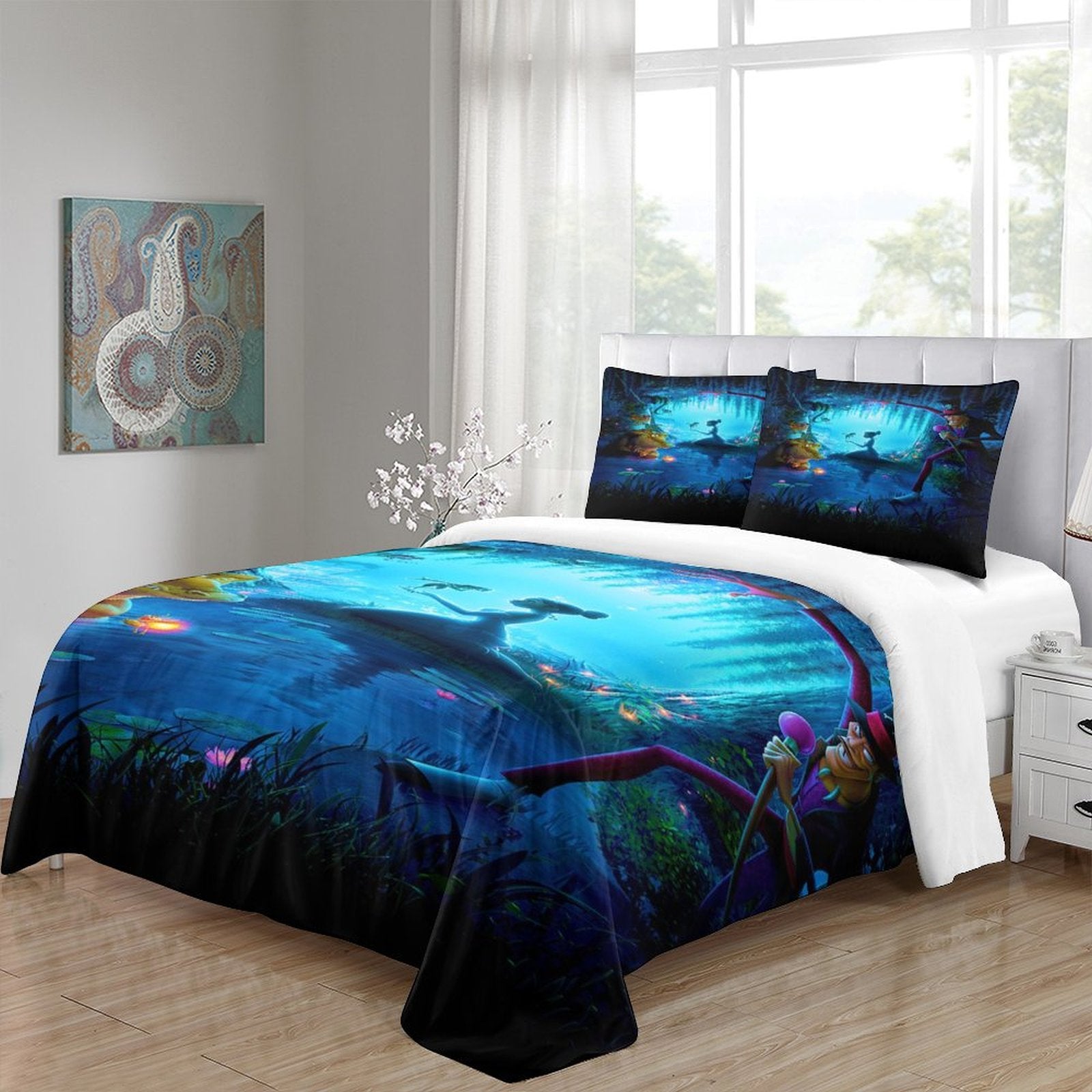 The Princess and the Frog Bedding Set Pattern Quilt Cover Without Filler