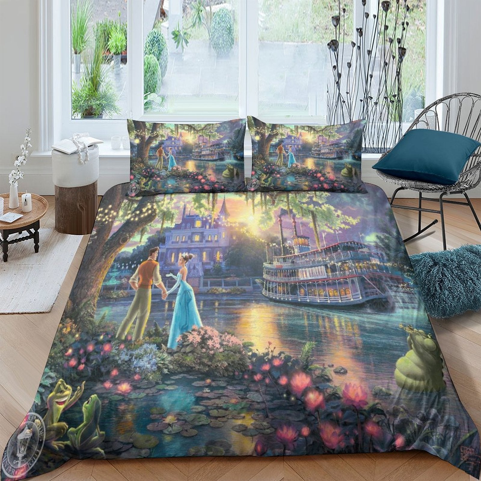 The Princess and the Frog Bedding Set Pattern Quilt Cover Without Filler