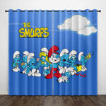The Smurfs Curtains Pattern Blackout Window Drapes