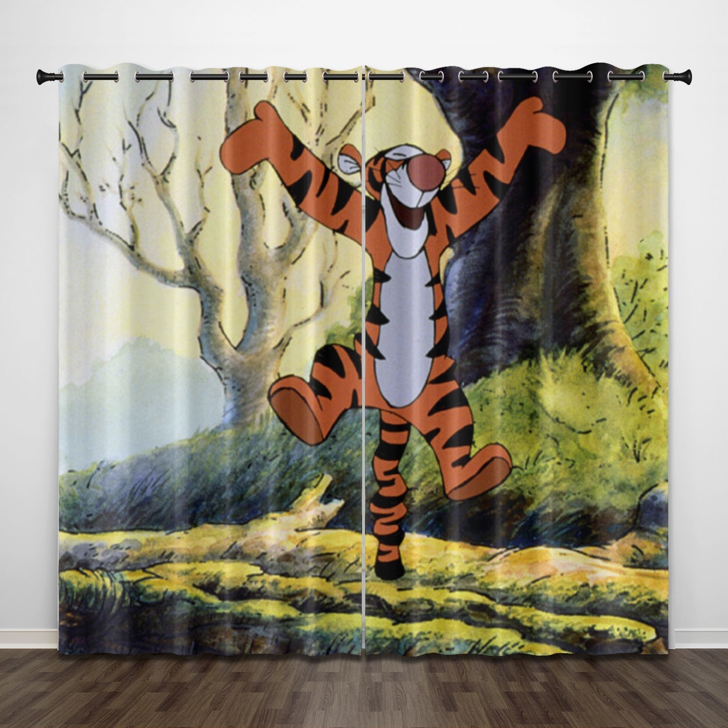 The Tigger Movie Curtains Pattern Blackout Window Drapes