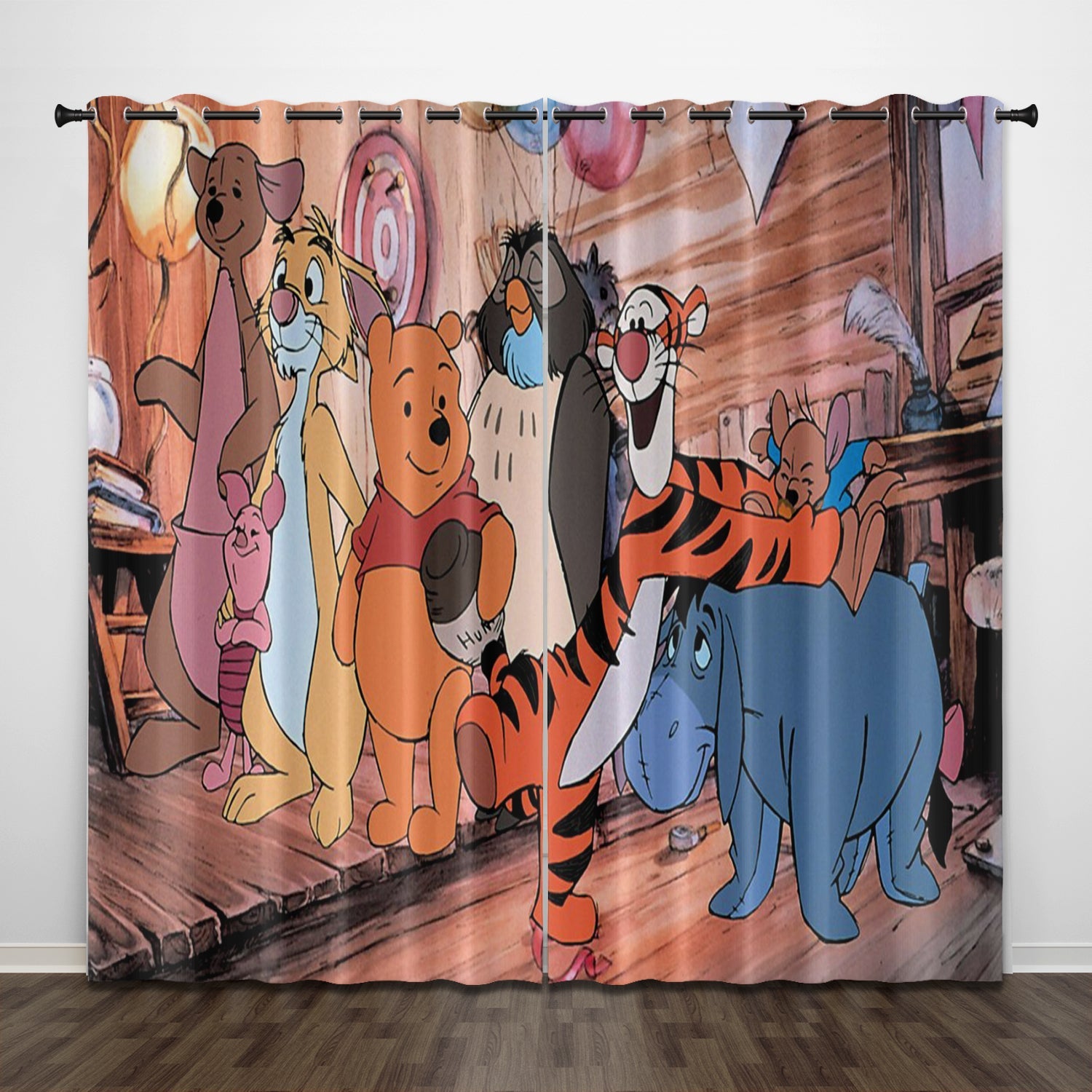 The Tigger Movie Curtains Pattern Blackout Window Drapes