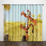 The Tigger Movie Curtains Pattern Blackout Window Drapes
