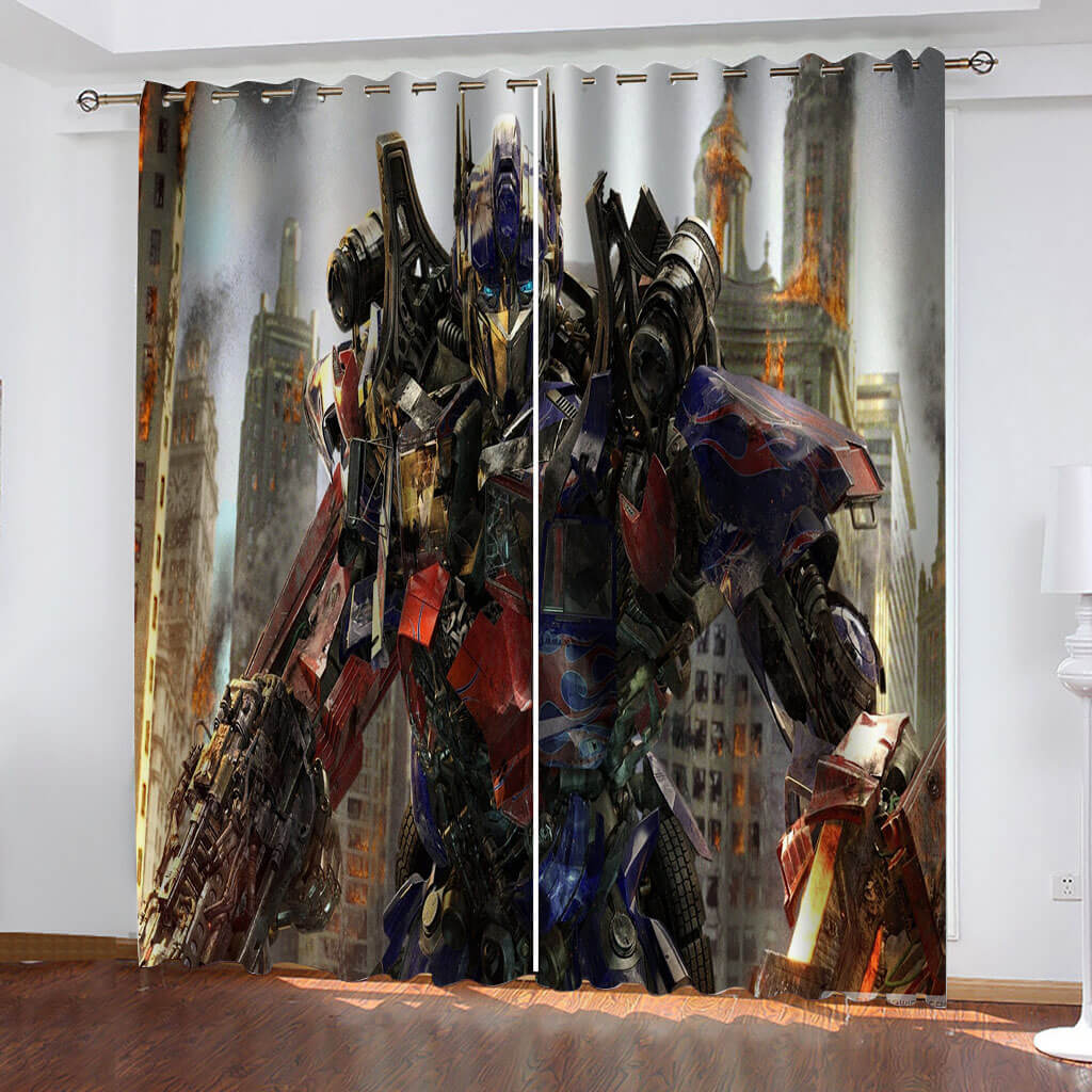 The Transformers Curtains Cosplay Blackout Window Drapes Room Decoration