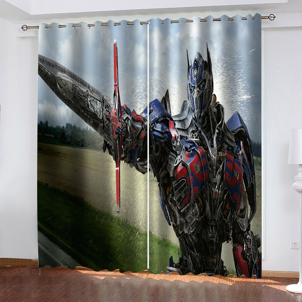 The Transformers Curtains Cosplay Blackout Window Drapes Room Decoration