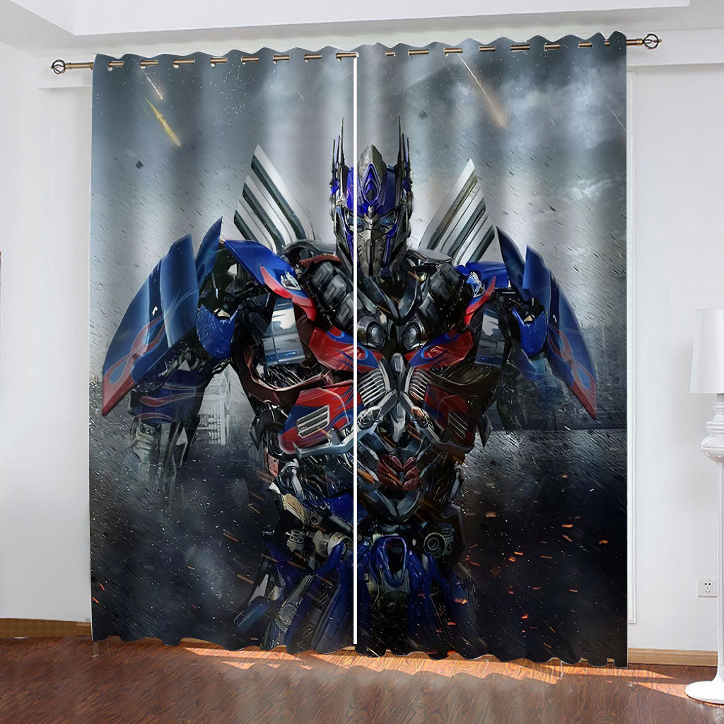 The Transformers Curtains Cosplay Blackout Window Drapes Room Decoration
