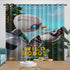 The Wild Robot Curtains Blackout Window Drapes Room Decoration