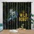The Wild Robot Curtains Blackout Window Drapes Room Decoration