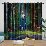 The Wild Robot Curtains Blackout Window Drapes Room Decoration
