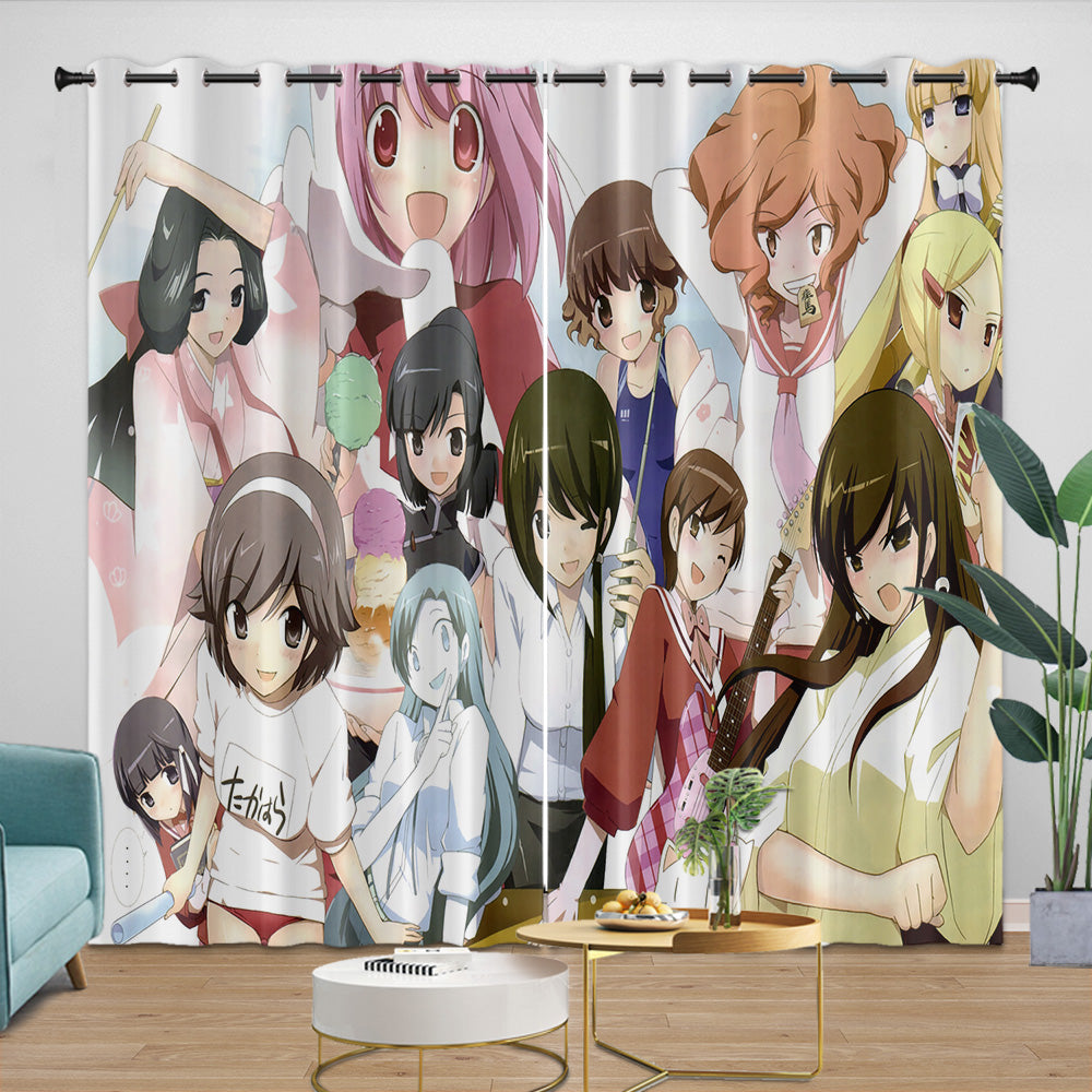The World God Only Knows Curtains Blackout Window Drapes Room Decoration