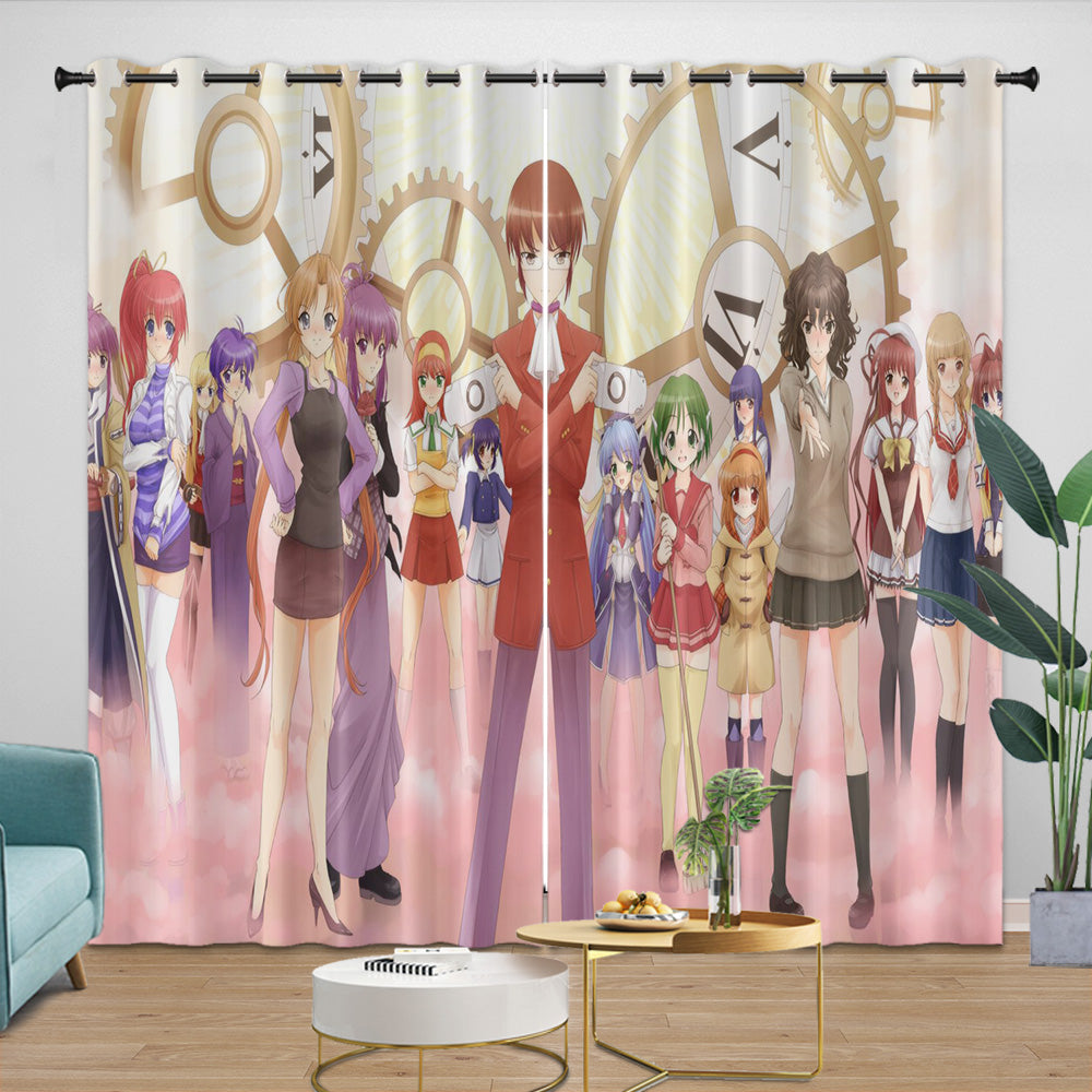 The World God Only Knows Curtains Blackout Window Drapes Room Decoration