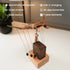 Artisan Wooden Manta Ray Automaton Retro Kinetic Desk Display Sculpture