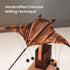 Artisan Wooden Manta Ray Automaton Retro Kinetic Desk Display Sculpture