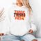 Thick Thighs and Pumpkin Pies Fall Vibes Fleece Pullover Hoodie