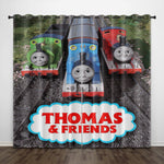 Thomas & Friends Curtains Pattern Blackout Window Drapes