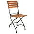 Three Piece Bistro Dining Set with 24" Round Powder Coated Steel Top and Two 5504 Side Chairs