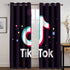 Tiktok Curtains Blackout Window Treatments Drapes for Room Decoration