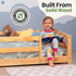 Full-Size Montessori Floor Bed with Strong Slatted Frame