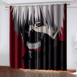 Tokyo Ghoul Curtains Pattern Blackout Window Drapes
