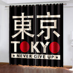 Tokyo Ghoul Curtains Pattern Blackout Window Drapes