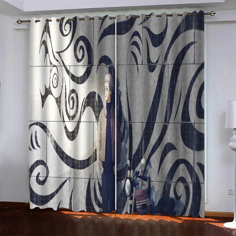 Tokyo Revengers Pattern Curtains Blackout Window Drapes