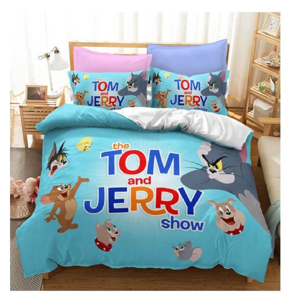 Tom and Jerry Cosplay Bedding Sets Quilt Covers Without Filler
