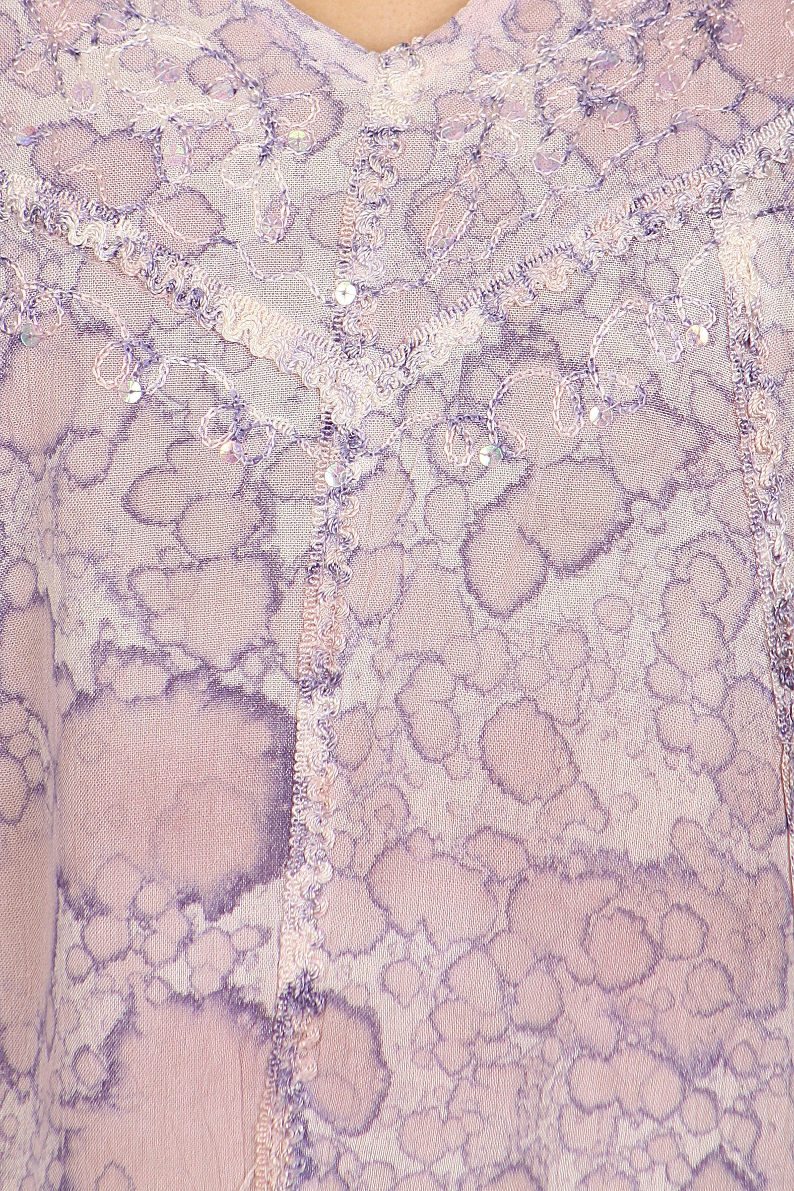 Sakkas Charolette Embroidery And Seqiun Accents Blouse