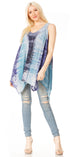 Sakkas Ligia Women's Sleeveless Tie Dye Tank Top: Classic Casual Loose Fit for Summer
