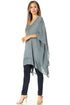 Sakkas Regina Women's Lightweight Stonewashed Poncho Top Blouse Caftan Cover up