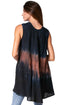 Sakkas Isabela Womens Everyday Summer Sleeveless Tank Top Tie-dye & Block Print