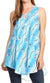 Sakkas Mai Women's Casual Swing Sleeveless Loose Tie Dye Tunic Tank Top