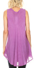 Sakkas Mai Women's Casual Swing Sleeveless Loose Tie Dye Tunic Tank Top