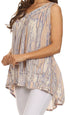 Sakkas Boho Love Sleeveless Blouse