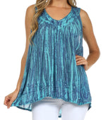 Sakkas Boho Love Sleeveless Blouse