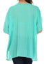 Sakkas Button Down Embroidered Short Sleeve Semi-Sheer Gauzy Cotton Top / Blouse