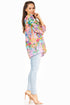 Sakkas Ligia Floral Tunic: Women's 3/4 Sleeve Blouse