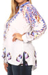 Sakkas Issa Women's Long Sleeve Floral Print Casual Button Down Shirt Blouse Top