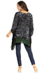 Sakkas Adalwin Desert Sun Lightweight Circle Ponch Tunic Top Blouse W / Embroidery