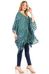 Sakkas Adalwin Desert Sun Lightweight Circle Ponch Tunic Top Blouse W / Embroidery