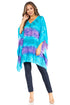 Sakkas Adalwin Second TieDye Desert Sun Circle Ponch Tunic Top Blouse W/Embroidery
