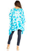 Sakkas Adalwin Second TieDye Desert Sun Circle Ponch Tunic Top Blouse W/Embroidery