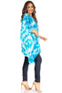Sakkas Adalwin Second TieDye Desert Sun Circle Ponch Tunic Top Blouse W/Embroidery