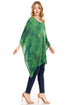 Sakkas Adalwin Third Tie Dye Desert Sun Circle Ponch Tunic Top Blouse W/Embroidery