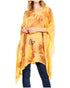 Sakkas Adalwin Third Tie Dye Desert Sun Circle Ponch Tunic Top Blouse W/Embroidery