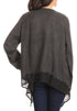 Sakkas Isenia Cardigan Open Front Kimono Long Sleeve Embroidered Top Blouse Lace