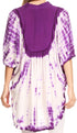 Sakkas Martina Delicate Embroidered Tie Dye Poncho Top / Cover Up