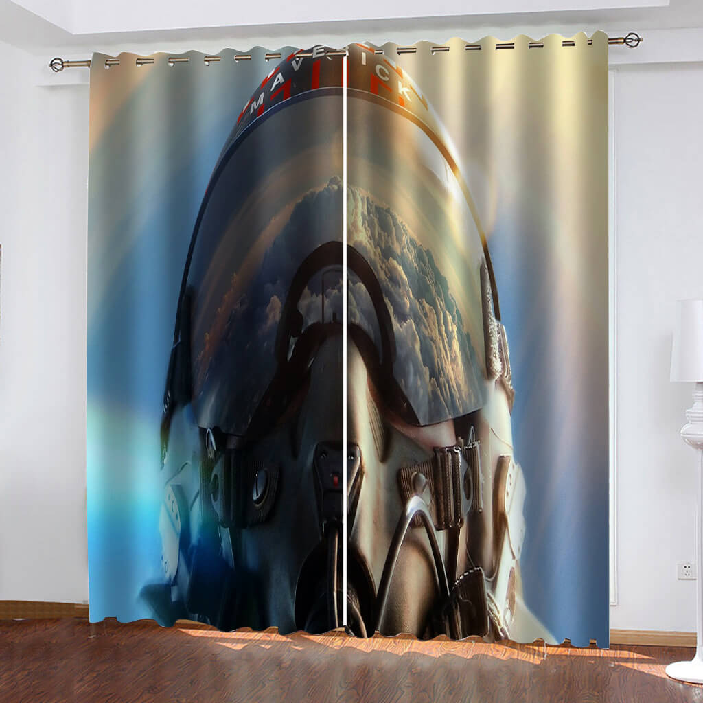 Top Gun Maverick Curtains Blackout Window Drapes