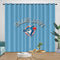Toronto Blue Jays Curtains Blackout Window Drapes Room Decoration