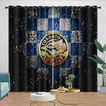 Toronto Blue Jays Curtains Blackout Window Drapes Room Decoration