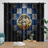 Toronto Blue Jays Curtains Blackout Window Drapes Room Decoration