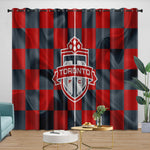Toronto FC Curtains Blackout Window Drapes Room Decoration